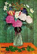 Henri Rousseau blommor i vas Spain oil painting artist